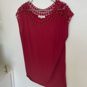 Loft Knit Embellished Collar Shirt